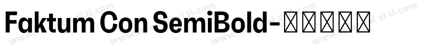 Faktum Con SemiBold字体转换